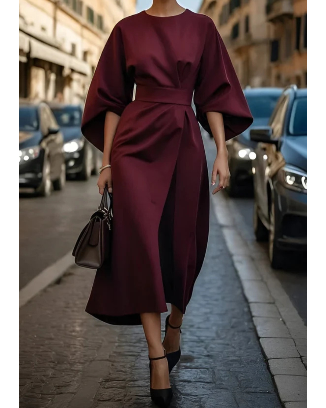 Lola - Vestido Midi con Cinturón