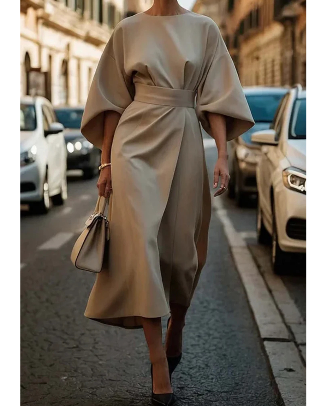 Lola - Vestido Midi con Cinturón