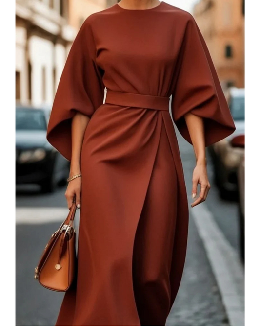 Lola - Vestido Midi con Cinturón